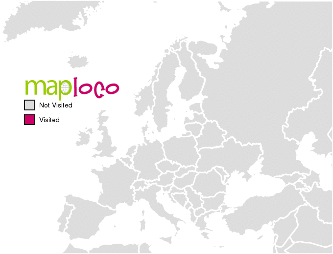 Preview of the visited Europe map